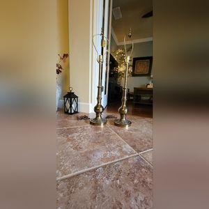 Vintage Stiffel Brass trophy lamps